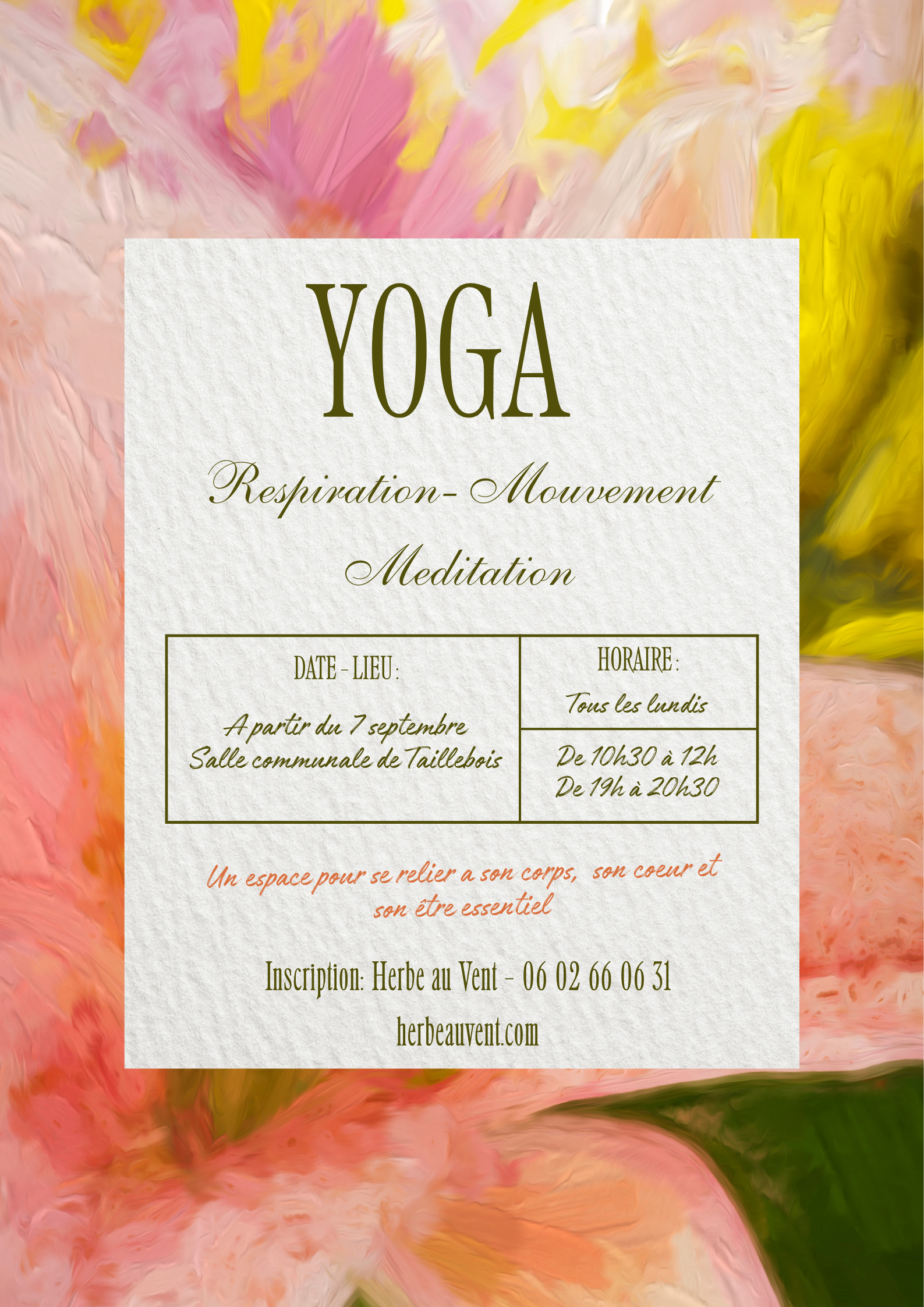 Les cours de YOGA