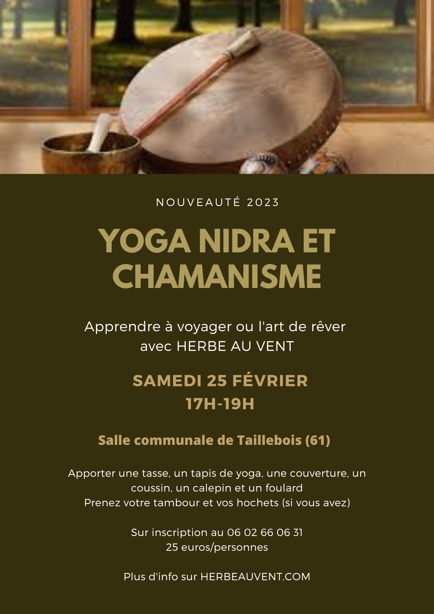 Nouveauté 2023: Yoga nidra et Chamanisme